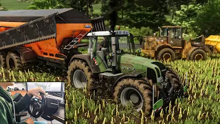 FENDT FAVORIT 926 INSANE REAL SOUND IN DIFFICULT CONDITIONS | FS 22 Thrustmaster T248 gameplay