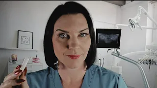 ASMR Dental Exam for a Nervous Patient (dentist roleplay, gloves and mask, gentle checkup)