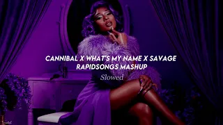 Cannibal X What's my name X Savage (Slowed) (Mashup)