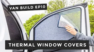 HOW TO Make DIY Thermal Van WINDOW COVERS From Insulation And Carpet