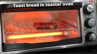 How to toast bread in toaster oven