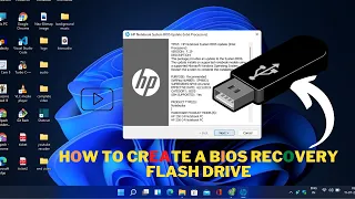 Creating a Bios Recovery Flash Drive For HP notebook in Hindi | HP notebook