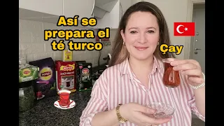 Así se prepara el té turco