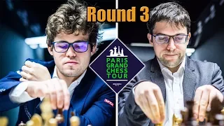 Magnus Carlsen vs Najdorf specialist Maxime Vachier-Lagrave - Round 3 (GCT Paris 2017)