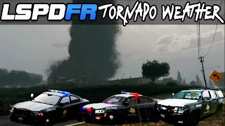 GTA 5 LSPDFR Mod : GTA V F5 Tornado Mod Weather Warning! with Texas State Troopers