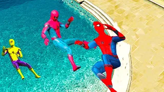 GTA 5 Rainbow Spiderman Water Fails (Ragdolls/Euphoria Physics) Ep 13