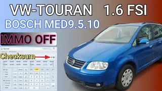 إلغاء الايموبليزر نظام الحماية  Touran  Passat Golf 1.6 TSI  MED9 5 10 immo off checksum calculator