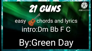 easy chords and lyrics (21 GUNS)BY:Green day