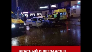 В Казани водитель БМВ протаранил машину ГИБДД: инспектор погиб