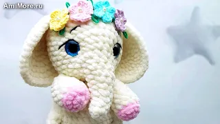 Амигуруми: схема Слоник. Игрушки вязаные крючком - Free crochet patterns.