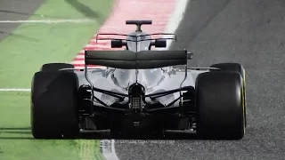 F1 2017: My Best of Pre-Season Tests in Spain - Turbo V6 Hybrid Sound, Accelerations, Sparks & More