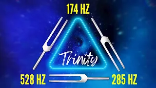 The Trinity of Pain Relief and Body Repair: 174 Hz + 285 Hz + 528 Hz Tuning Forks