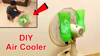 Amazing idea to Make Air Cooler Using Table Fan | Homemade AC