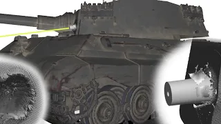 M26E1 vs Tiger II turret edge | T33E7 | Armor Penetration Simulation