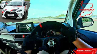 Driving POV TOYOTA AGYA RACE CAR 1.2 M/T | MANDALIKA CIRCUIT 1ST EXPERIENCE | Track Test Drive ASMR