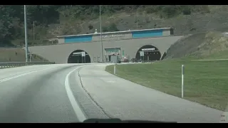 Driving Through the Blue Mountain Tunnels in Pennsylvania / 8.19.22