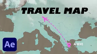 4 AWESOME Travel MAP Animation Templates in Adobe After Effects (Review & Tutorial)
