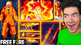 🔥 SOLO PUEDO USAR COSAS DE FUEGO EN FREE FIRE 🔥 RETO SOLO FUEGO *EPICO* 😱🌋 | TheDonato