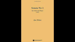 Wilder Sonata No.1 2nd Mov (A=440) "Karaoke - Accompaniment"