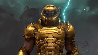Doom Eternal all Armor Skins Cinematic Showcase Unlocked so far GOLD SKIN!