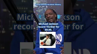 Snoop Dogg EXPOSING Music Industry: Michael Jackson & Taylor Swift (via Full Send Podcast) #shorts