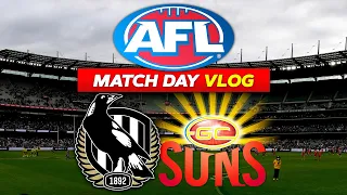 PIES ECLIPSE THE SUNS! | COLLINGWOOD VS GOLD COAST | AFL VLOG 2022