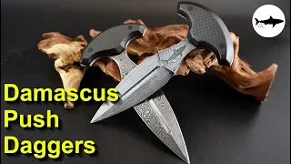 Forging Damascus Push Daggers - The Complete Video