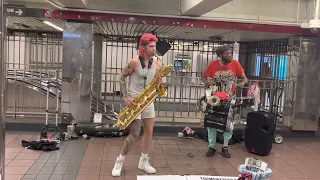 Leo P live at 34 st Herald sq (06/19/23) #toomanyzooz #leop #saxophone