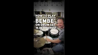 How To Bembe on the Drum Set in 30 Seconds!