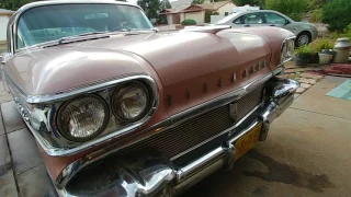 1958 Oldsmobile 98 walk around. First fire up after 20 years.