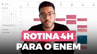 Rotina de estudos para ser aprovado no ENEM 2024