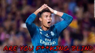 Cristiano Ronaldo REACTION RED CARD - Barcelona vs Real Madrid 1-2 – 13 August 2017