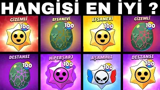 TÜM STARR HEDİYELERİNDEN VE CANAVAR YUMURTALARINDAN 100 TANE AÇTIM EN İYİSİ HANGİSİ ?? BRAWL STARS