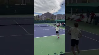 Rublev returns strong #atp #rublev #indianwells  #shorts