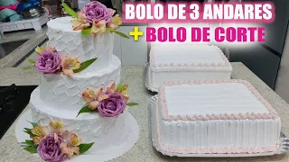 CUTTING CAKE FOR 130 PEOPLE➕ 3-Tier CAKE ➕ HOW TO PACK CUTTING CAKE