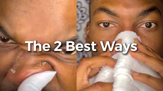 Removing oil in your Nose and Face Tutorial (The 2 best methods in full Details)