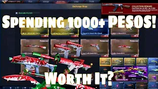 1000+ ECOINS SPEND! in Garnet XMAS 2023  and DEMONIC AK-47 Lapis Lotto | 4 Jackpot Wins! | CrossFire