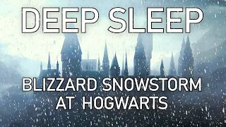 Blizzard at Hogwarts | Blizzard Sounds for Sleeping | Relax, Meditate, Study