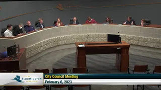 February 6, 2023 Bloomington City Council Meeting