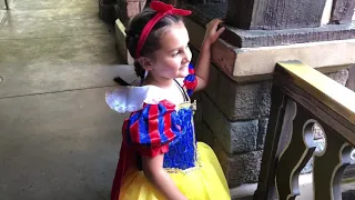 Princess Snow White, Cinderella and Ariel at Disneyland