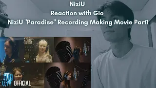 NiziU Reaction with Gio NiziU "Paradise" Recording Making Movie Part1