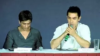 Shah rukh khan and Aamir Khan Press Conference Producers-Distributors