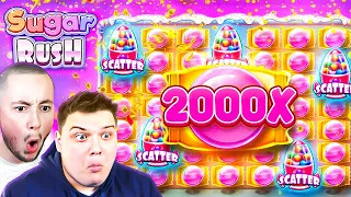 ABSOLUTELY MASSIVE 2000X WIN On SUGAR RUSH!!.. (INCREDIBLE RETRIGGER)