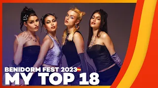 🇪🇸 Benidorm Fest 2023: My Top 18 (Spain Eurovision 2023)