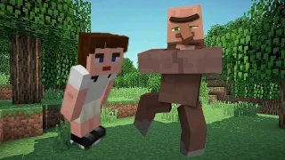 Minecraft : Spędzam dzień w towarzystwie Osadnika .