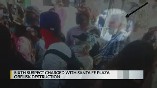 6th suspect charged with Santa Fe Plaza obelisk destruction