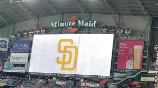 Houston Astros vs San Diego Padres Starting Line-ups