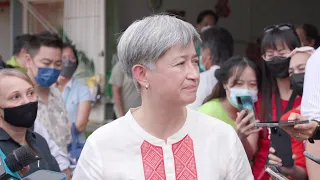 Senator the Hon Penny Wong Official Trip - Kota Kinabalu China Town Doorstop