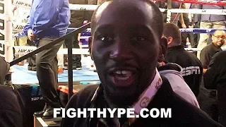 TERENCE CRAWFORD REACTS IMMEDIATELY AFTER LOMACHENKO STOPS RIGONDEAUX: "HE QUIT"