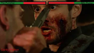 The Punisher Vs Billy Russo Final Fight Part 1 With Healthbars